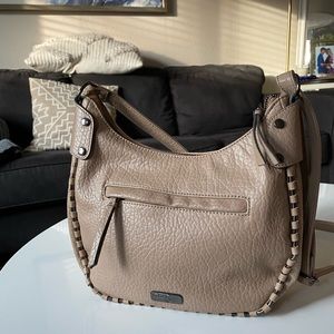Jessica Simpson Tan Leather Crossbody Bag